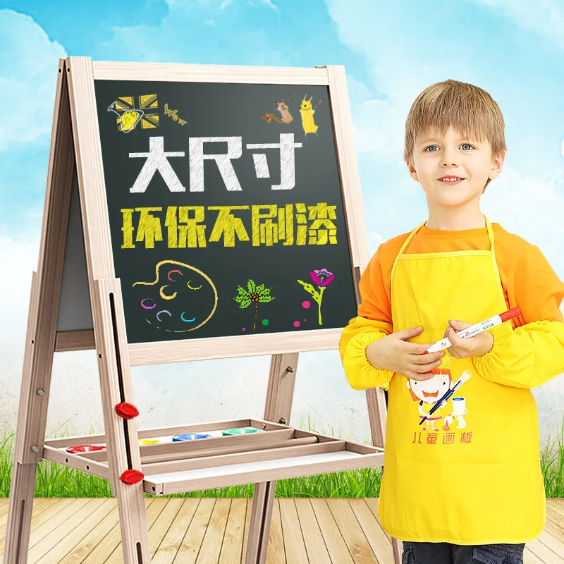 CHILDREN'S Drawing Board Wooden Magnetic Double-Sided Adjustable Easel Braced Small Blackboard Writing Board Solid Wood Manufact
CHILDREN'S Drawing Board Wooden Magnetic Double-Sided Adjustable Easel Braced Small Blackboard Writing Board Solid Wood Manufact
