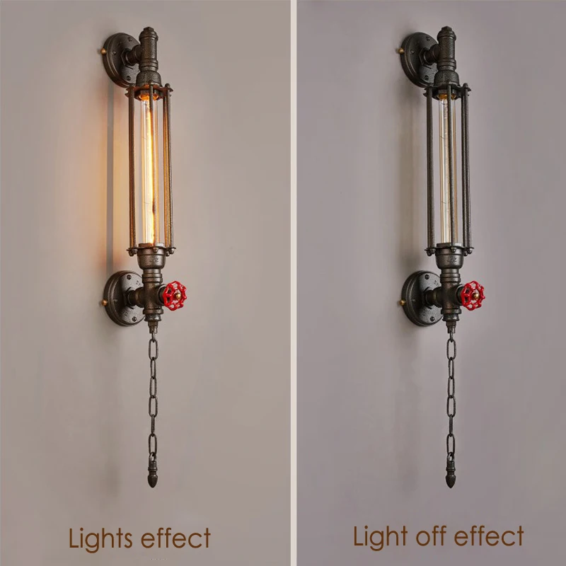 Steam Punk Industrial Light E27 Iron Pipe Wall Light Vintage Wall Lamp Bedside Bedroom Aisle Wall Sconce Cafe Restaurant Light
Steam Punk Industrial Light E27 Iron Pipe Wall Light Vintage Wall Lamp Bedside Bedroom Aisle Wall Sconce Cafe Restaurant Light