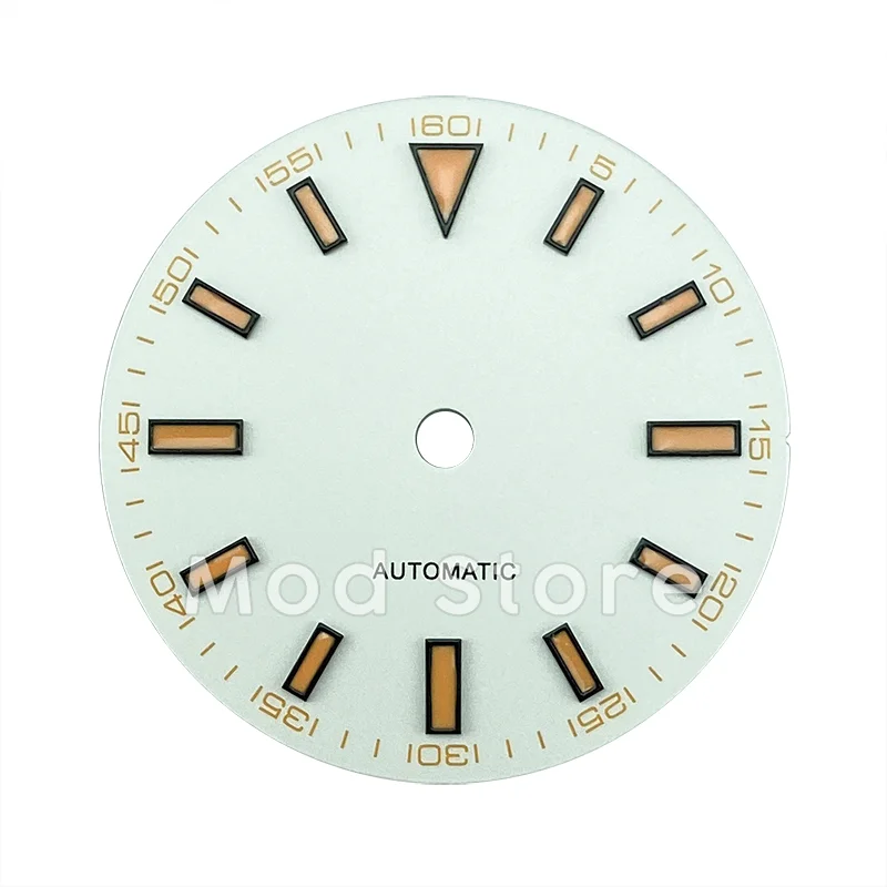 HQ 29mm White/Black Sterile Copper Watch Dial Milgauss Sun-Brushed No Date Fit For DG2813 ETA2824 Miyota8215 Mov't Luminous
HQ 29mm White/Black Sterile Copper Watch Dial Milgauss Sun-Brushed No Date Fit For DG2813 ETA2824 Miyota8215 Mov't Luminous