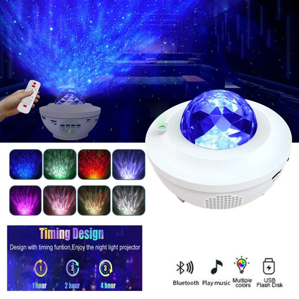 WAKYME Starry Sky Night Light LED Colorful Star Moon Nightlight Projector Remote Control Bluetooth Music Player Flashing Lamp
WAKYME Starry Sky Night Light LED Colorful Star Moon Nightlight Projector Remote Control Bluetooth Music Player Flashing Lamp