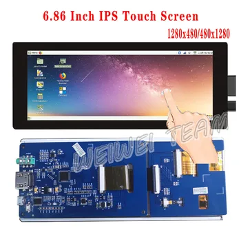 6.86 Inch 1280x480 raspberry Pi 4B/3B LCD Module IPS Touch Screen Driver Board Support Android Linux Windows
6.86 Inch 1280x480 raspberry Pi 4B/3B LCD Module IPS Touch Screen Driver Board Support Android Linux Windows