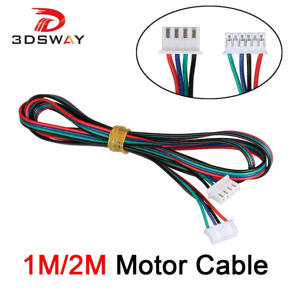 3dsway коннектор для кабеля двигателя 3D принтера 4 шт./лот 1 м/2 м DuPont line HX2.54 контактный