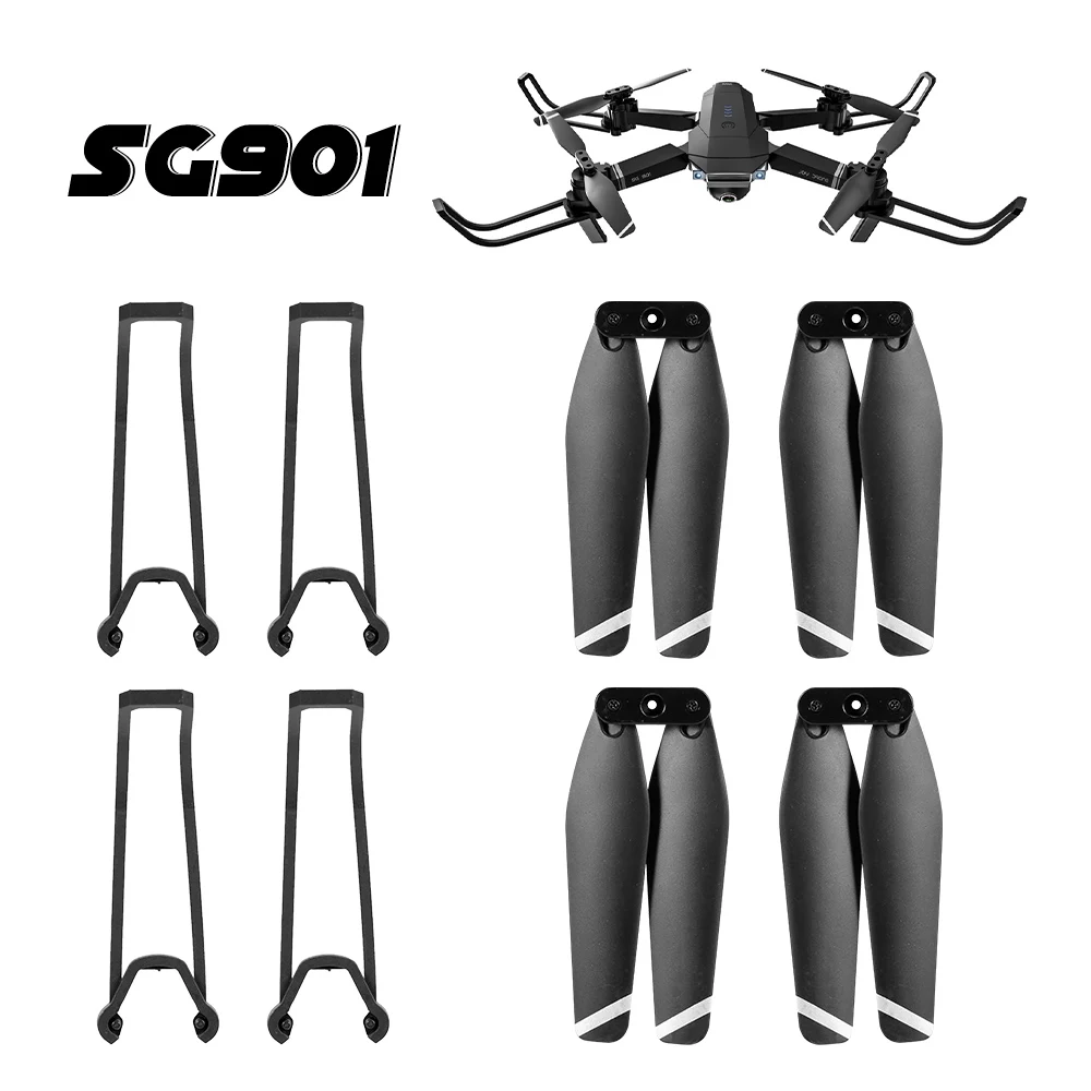 2 Pairs Drone Propeller Quick Release Folding Propellers 4 Propeller Guard Protective Frame Set for SG901 SG907 RC Drone Parts
2 Pairs Drone Propeller Quick Release Folding Propellers 4 Propeller Guard Protective Frame Set for SG901 SG907 RC Drone Parts