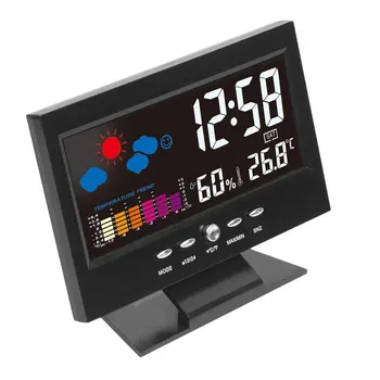 Electronic Digital LCD Desk Clock Temperature Humidity Monitor Clock Thermometer Hygrometer Weather Forecast Table Clock
Electronic Digital LCD Desk Clock Temperature Humidity Monitor Clock Thermometer Hygrometer Weather Forecast Table Clock