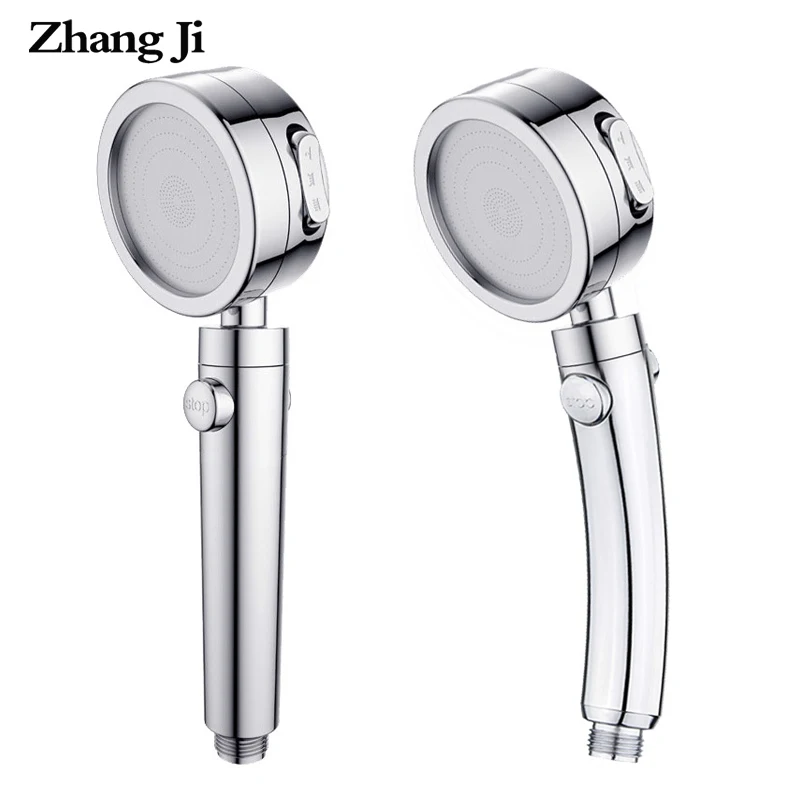 ZhangJi Electroplated 3 Adjustable Mode Shower Head with Stop Button Switch shower ABS Water Saving high pressure Showerhead
ZhangJi Electroplated 3 Adjustable Mode Shower Head with Stop Button Switch shower ABS Water Saving high pressure Showerhead