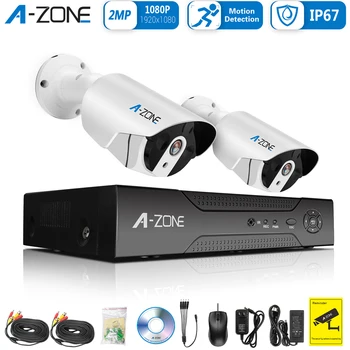A-ZONE 4CH 1080P CCTV Camera Security System POE 2Pcs 1TB 2TB 2.0MP NVR Audio Record Outdoor IP Video Surveillance Camera Kit
A-ZONE 4CH 1080P CCTV Camera Security System POE 2Pcs 1TB 2TB 2.0MP NVR Audio Record Outdoor IP Video Surveillance Camera Kit