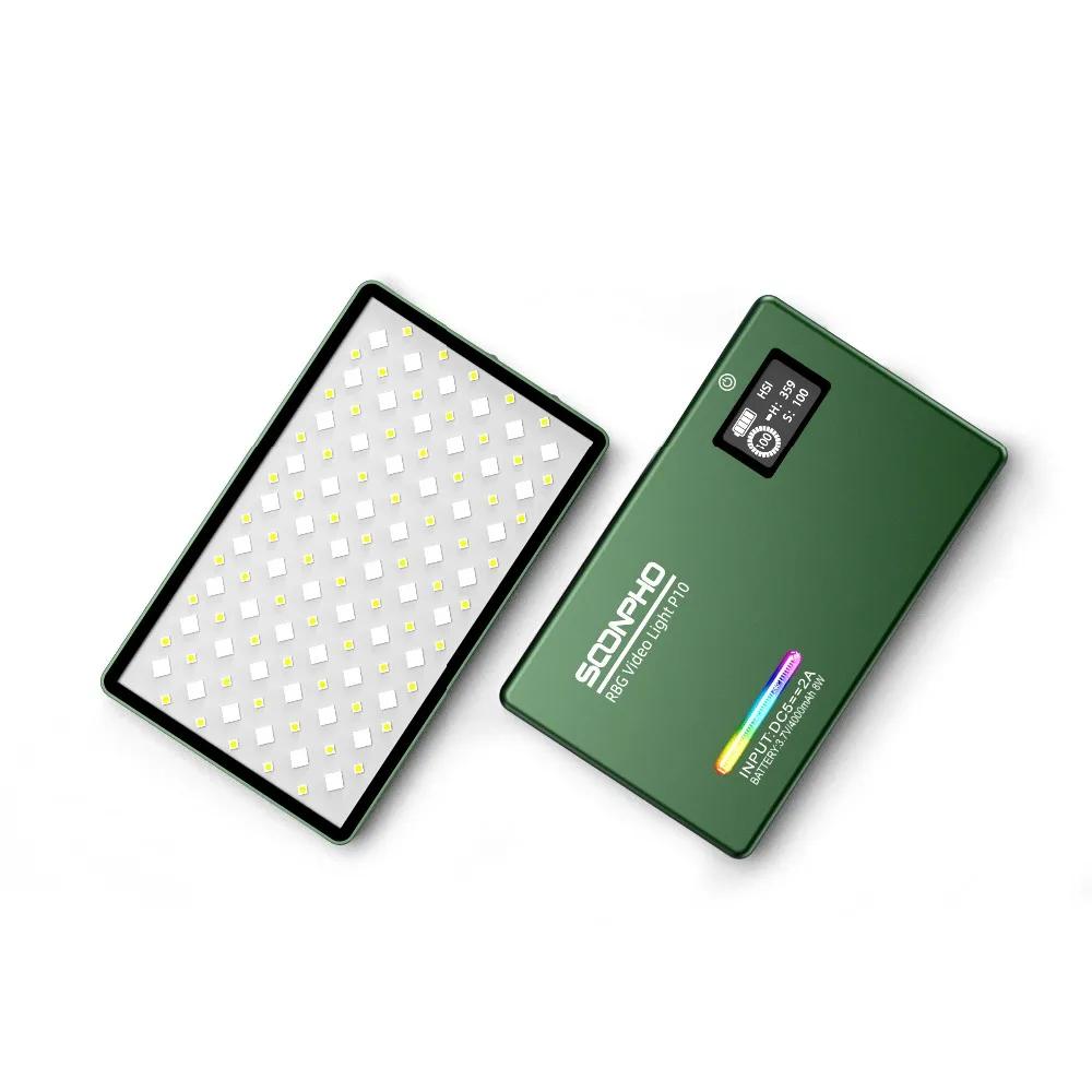 SOONPHO P10 RGB 2500K-8500K Mini metal Full Color LED Video Light Fill Light lamp Built-in Battery for Phone Camera Shooting
SOONPHO P10 RGB 2500K-8500K Mini metal Full Color LED Video Light Fill Light lamp Built-in Battery for Phone Camera Shooting