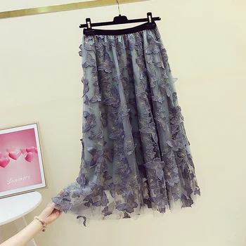 2020 New Korea-style Summer Women Bohemian Beach Skirts Elastic Waist Butterfly Embroidered Gauze Ultra Long Skirts for Mujer
2020 New Korea-style Summer Women Bohemian Beach Skirts Elastic Waist Butterfly Embroidered Gauze Ultra Long Skirts for Mujer