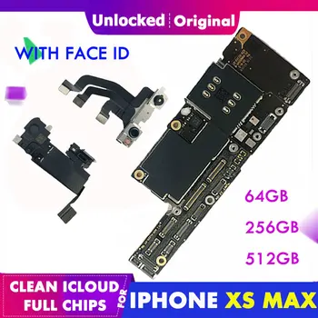 Original Motherboard For iPhone XS MAX Unlocked FACE ID Mainboard iOS Logic Board iCloud Unlock Mother Circuit PCB boards Tool
Original Motherboard For iPhone XS MAX Unlocked FACE ID Mainboard iOS Logic Board iCloud Unlock Mother Circuit PCB boards Tool