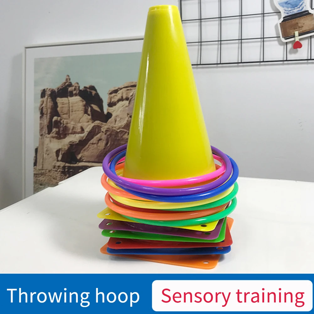 Parent Child Sensory Training Hoop Outdoor Playing Game Eye Hand Coordination Agility Practice Throwing Buckets Toss Ring Set
Parent Child Sensory Training Hoop Outdoor Playing Game Eye Hand Coordination Agility Practice Throwing Buckets Toss Ring Set