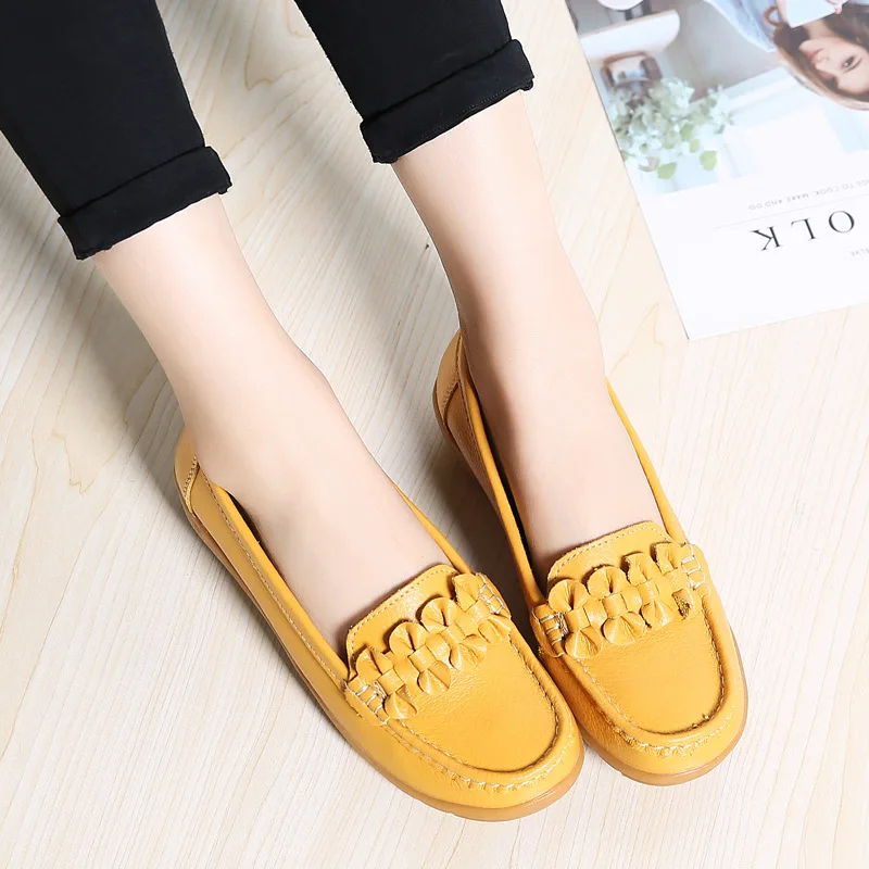 Genuine Leather Entirely Handmade Mom Shoes Comfortable Flat Peas Nurses WOMEN'S Shoes Wechat Business Large Size
Genuine Leather Entirely Handmade Mom Shoes Comfortable Flat Peas Nurses WOMEN'S Shoes Wechat Business Large Size