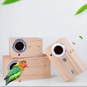 Wood Bird Breeding Box Bird House Nest Parrot Breeding Decorative Cages Pet Accessories Home Balcony Decoration
Wood Bird Breeding Box Bird House Nest Parrot Breeding Decorative Cages Pet Accessories Home Balcony Decoration