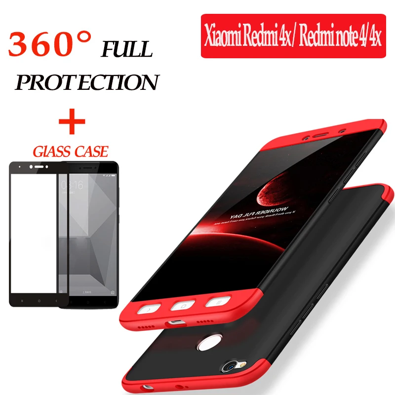Full Protection glass case for xiaomi redmi 4x 4 x 3 in 1 Matte Armor back Cover for xiaomi redmi note 4 4x phone case redmi 4x
Full Protection glass case for xiaomi redmi 4x 4 x 3 in 1 Matte Armor back Cover for xiaomi redmi note 4 4x phone case redmi 4x