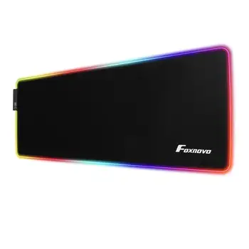 Gaming Mouse Pad 7 Colors Adjustable RGB Glowing Backlight Non-Slip Game Mouse Pad Mouse Mat for Desktop Laptop PC Computer
Gaming Mouse Pad 7 Colors Adjustable RGB Glowing Backlight Non-Slip Game Mouse Pad Mouse Mat for Desktop Laptop PC Computer
