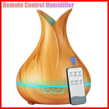 400ml Ultrasonic Air Humidifier Aroma Essential Oil Diffuser with Wood Grain 7 Color Changing LED Lights for Office Home 
400ml Ultrasonic Air Humidifier Aroma Essential Oil Diffuser with Wood Grain 7 Color Changing LED Lights for Office Home