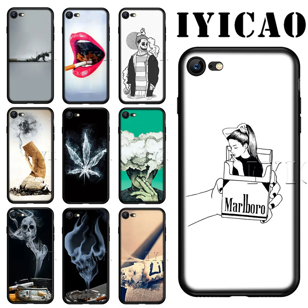 IYICAO Weed Cigarette Smoking Soft Silicone Phone for iPhone X XS XR XS Max 6 6s 7 8 Plus 5 5s SE 10 11 pro max Cover 
IYICAO Weed Cigarette Smoking Soft Silicone Phone for iPhone X XS XR XS Max 6 6s 7 8 Plus 5 5s SE 10 11 pro max Cover