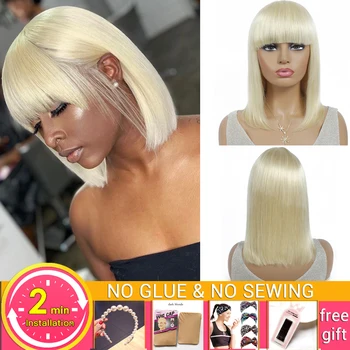 wholesale wigs #613 blonde wig ombre human hair wig With Bangs brazilian straight short bob human hair wigs for women Non-Remy
wholesale wigs #613 blonde wig ombre human hair wig With Bangs brazilian straight short bob human hair wigs for women Non-Remy