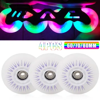 4pcs Roller Skate Wheels LED Flash Wheel Sliding Skating Flashing Wheel Rollers Luminous Rollerblade skate part 60mm/70mm/80mm
4pcs Roller Skate Wheels LED Flash Wheel Sliding Skating Flashing Wheel Rollers Luminous Rollerblade skate part 60mm/70mm/80mm