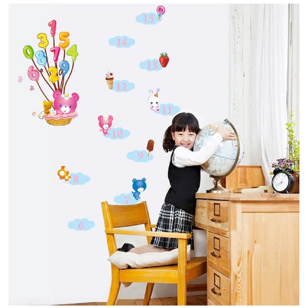 Cartoon cute teddy bear and balloons children room of household adornment wall sticker on the wall
Cartoon cute teddy bear and balloons children room of household adornment wall sticker on the wall