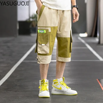 YASUGUOJI Summer Fashion Overalls Cropped Trousers Men Loose Casual Cropped Shorts Streetwear Multi-pocket Cargo Pants Men
YASUGUOJI Summer Fashion Overalls Cropped Trousers Men Loose Casual Cropped Shorts Streetwear Multi-pocket Cargo Pants Men