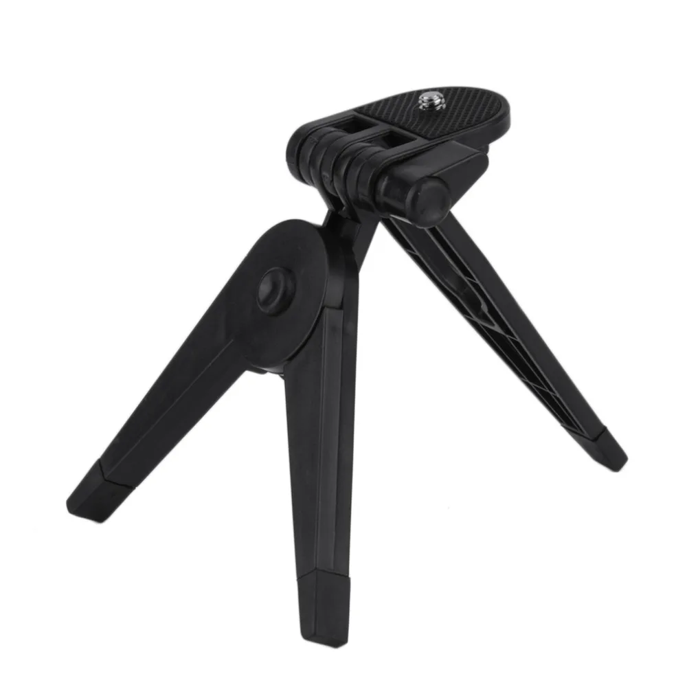 Portable Mini Plastic Foldable Photography Tripod Table Desk Stand Mounting Bracket for Camera Camcorder DSLR SLR Black NEW
