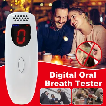 

Portable Digital Oral Breath Tester Odor Breathalyzer Analyzer LCD Display Detector Bad Breathe Smell Check Halitosis Detection