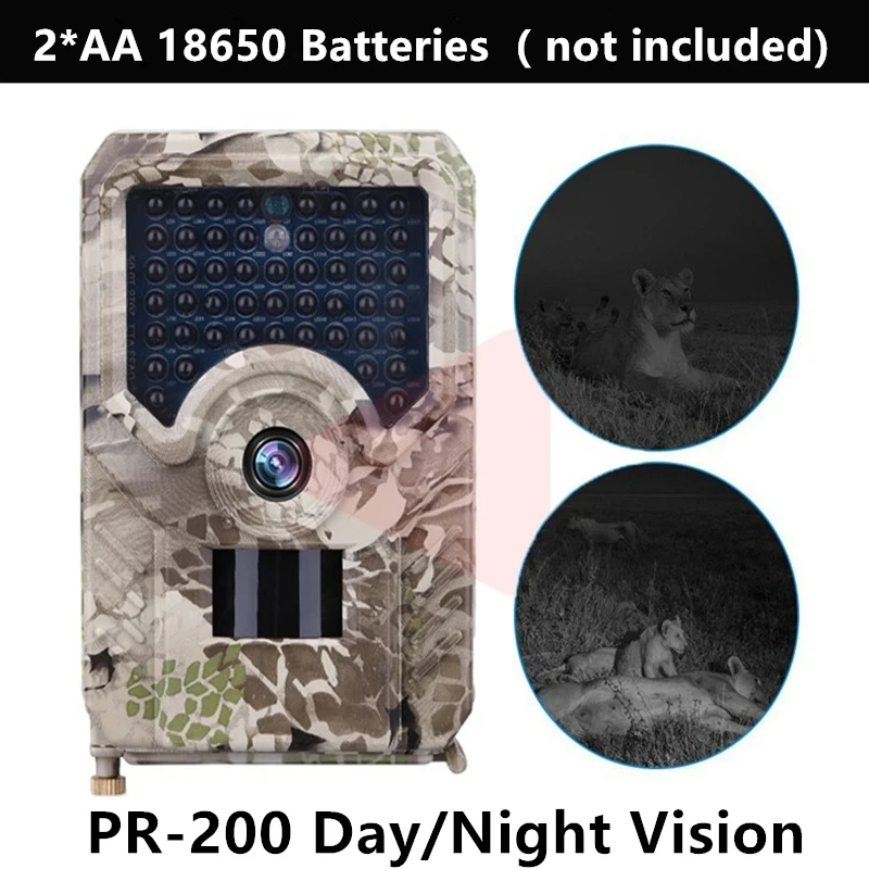 PR200 Trail Camera 12MP 49pcs 940nm IR LED Hunting Camera IP56 Waterproof Wildlife Camera Night Vision photo traps scout
PR200 Trail Camera 12MP 49pcs 940nm IR LED Hunting Camera IP56 Waterproof Wildlife Camera Night Vision photo traps scout