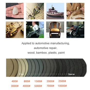 20PCS 6in 150mm Water Sanding Disc Hook & Loop Flocking Sandpaper 400-10000 Grit Artificial Stone Furniture And Wood
20PCS 6in 150mm Water Sanding Disc Hook & Loop Flocking Sandpaper 400-10000 Grit Artificial Stone Furniture And Wood