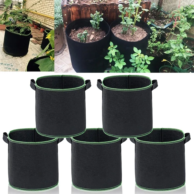 1/3/5 Pcs Growing Bags Plant Grow Bags Non-woven Fabric Garden Vases Pot Planters Planting Growing Pots Bag 1/3/5/10 Gallon
1/3/5 Pcs Growing Bags Plant Grow Bags Non-woven Fabric Garden Vases Pot Planters Planting Growing Pots Bag 1/3/5/10 Gallon
