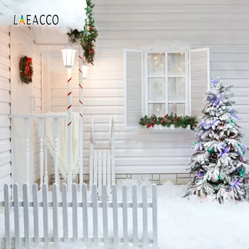 Laeacco White Wood House Christmas Tree Snow Wreath Photography Backgrounds Winter Backdrops Birthday Party Photophone Photozone
Laeacco White Wood House Christmas Tree Snow Wreath Photography Backgrounds Winter Backdrops Birthday Party Photophone Photozone