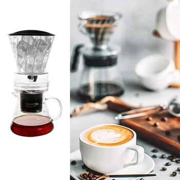 600ml Reusable Ice Drip Coffee Filter Tools Glass Percolator Transparent Espresso Coffee Dripper Pot Ice Cold Brew Coffee Maker
600ml Reusable Ice Drip Coffee Filter Tools Glass Percolator Transparent Espresso Coffee Dripper Pot Ice Cold Brew Coffee Maker