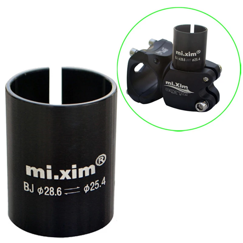 Bicycle Handlebar Stem Reducer Adapter 28.6 To 25.4mm Fork Shim Aluminum MTB Bike Stem Conversion Sleeve Cycling Accessories
Bicycle Handlebar Stem Reducer Adapter 28.6 To 25.4mm Fork Shim Aluminum MTB Bike Stem Conversion Sleeve Cycling Accessories