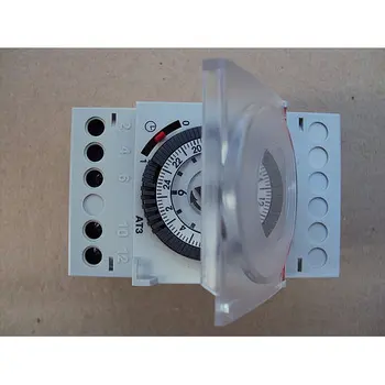 ABB at3-r. Electromechanical daily time relay with Power Reserve 200 H, 16A, 230VAC. 
ABB at3-r. Electromechanical daily time relay with Power Reserve 200 H, 16A, 230VAC.