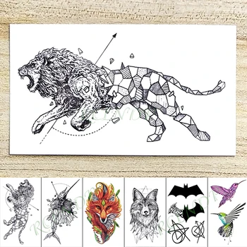 Waterproof Temporary Tattoo Sticker Lion Animal bat bird Fake Tatto Hand Arm Foot Flash Tatoo for Kid Girl Men Women
Waterproof Temporary Tattoo Sticker Lion Animal bat bird Fake Tatto Hand Arm Foot Flash Tatoo for Kid Girl Men Women