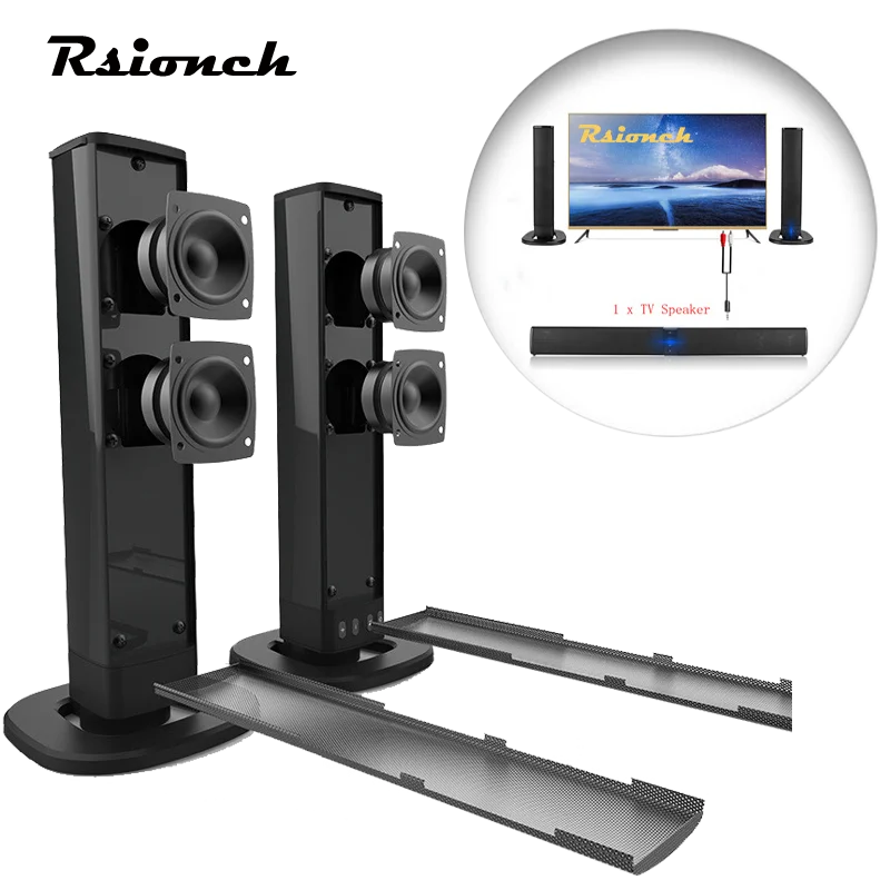 Rsionch Detachable Bluetooth TV Speaker Computer Desktop Loudspeaker Stand Soundbar Wired Wireless Speakers AUX TF USB Audio in
Rsionch Detachable Bluetooth TV Speaker Computer Desktop Loudspeaker Stand Soundbar Wired Wireless Speakers AUX TF USB Audio in