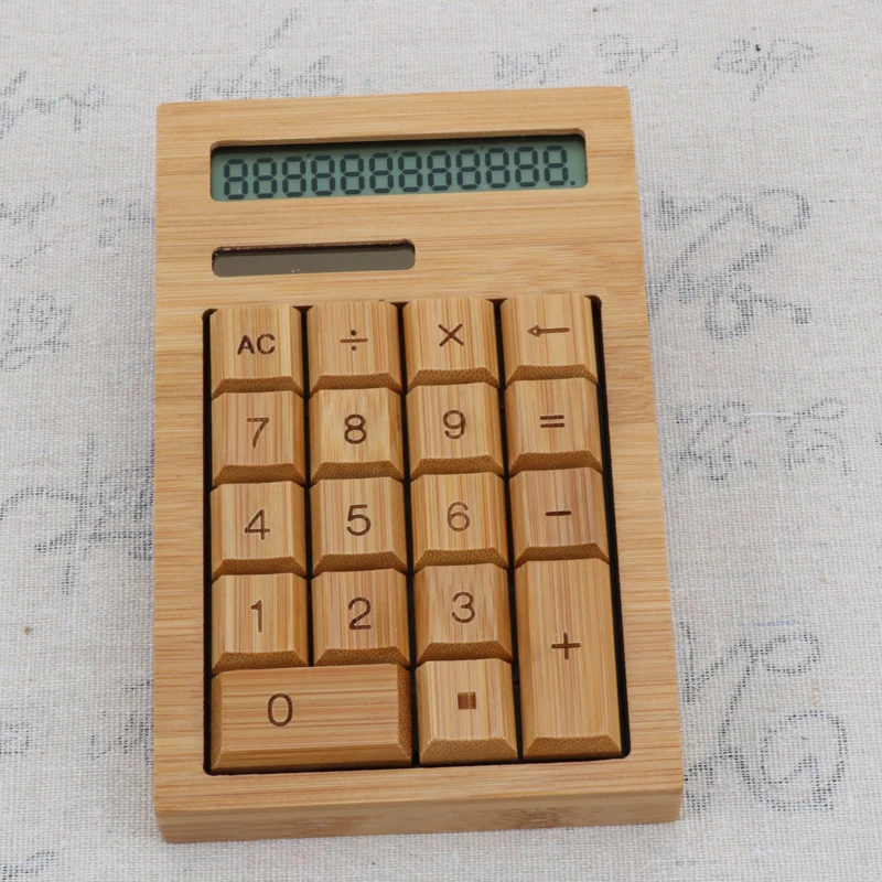 China factory wholesale 12 digital bamboo desktop calculator 18 keys solar powered wood financial calculator 12 digits
China factory wholesale 12 digital bamboo desktop calculator 18 keys solar powered wood financial calculator 12 digits