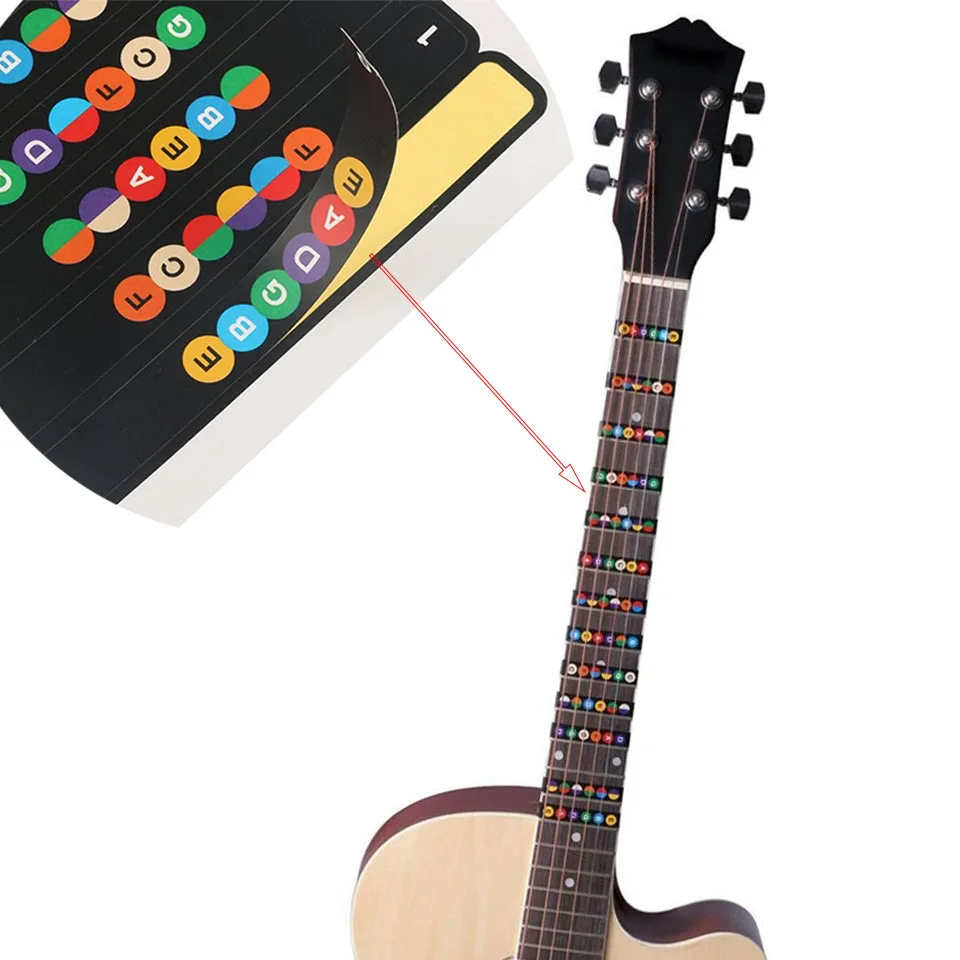 Guitar Fretboard Notes Map Labels Sticker Fingerboard Fret Decals for 6 String Acoustic Electric Guitarra top quality
Guitar Fretboard Notes Map Labels Sticker Fingerboard Fret Decals for 6 String Acoustic Electric Guitarra top quality