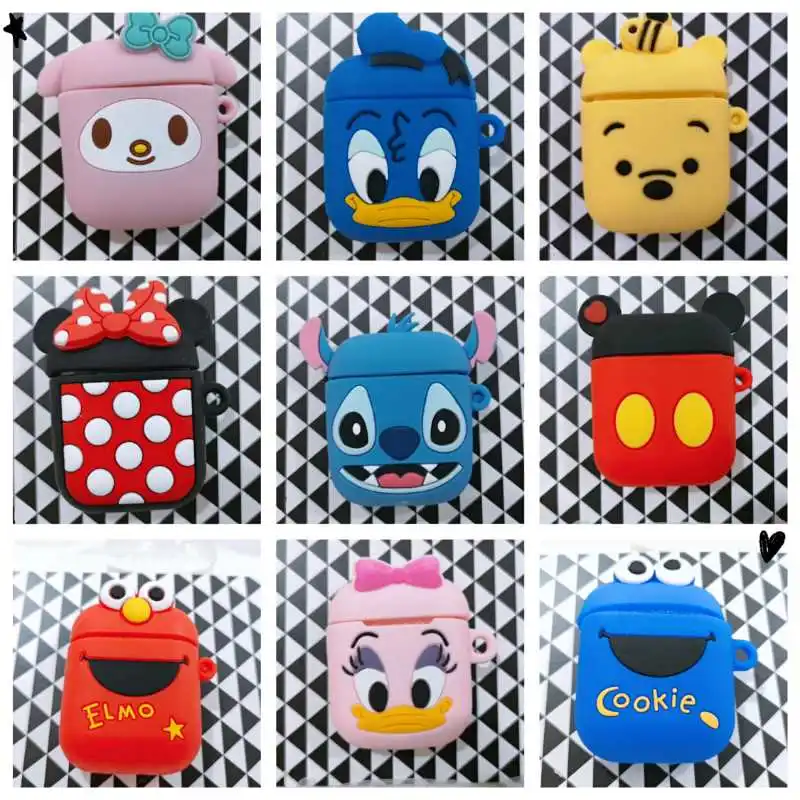 for Airpods 2 Case Silicone Stitch Cartoon Cover for Apple Airpods Case Cute Earphone 3D Headphone Case Protective
for Airpods 2 Case Silicone Stitch Cartoon Cover for Apple Airpods Case Cute Earphone 3D Headphone Case Protective