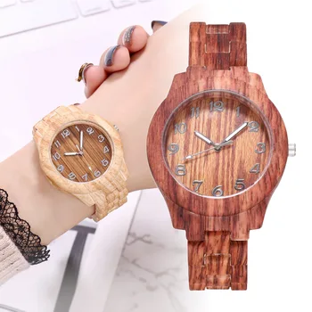 Quartz Watch Casual Analog Wood Texture Wrist Watch with Resin Band Round Dial HSJ88
Quartz Watch Casual Analog Wood Texture Wrist Watch with Resin Band Round Dial HSJ88