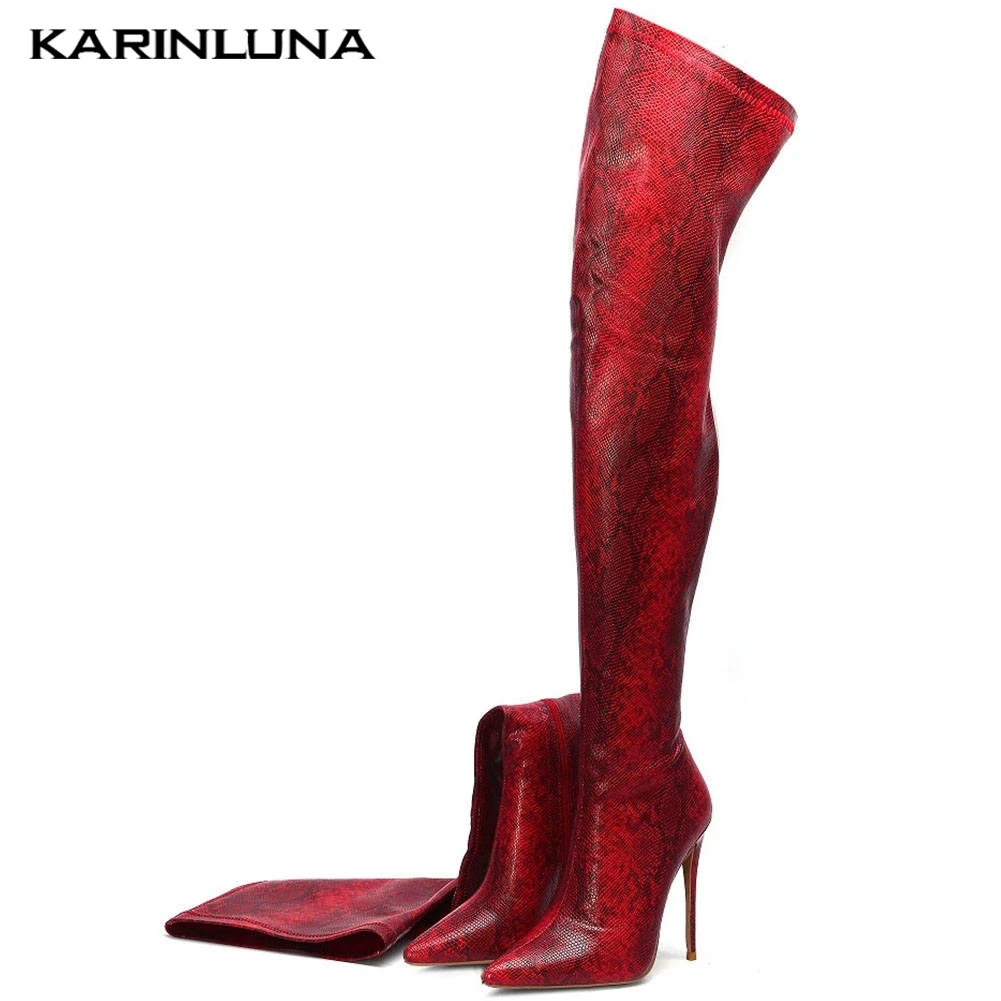 karinluna hot sale 2020 big size 35-45 fashion party shoes women boots pointed toe high heels over the knee boots woman shoes 
karinluna hot sale 2020 big size 35-45 fashion party shoes women boots pointed toe high heels over the knee boots woman shoes