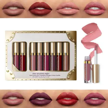 Waterproof 8Pcs Liquid Lipstick Set Six Matte Shades & Two Shimmer Shades Lip Gloss Kit Long-lasting Creamy Lip Color Cosmetics
Waterproof 8Pcs Liquid Lipstick Set Six Matte Shades & Two Shimmer Shades Lip Gloss Kit Long-lasting Creamy Lip Color Cosmetics