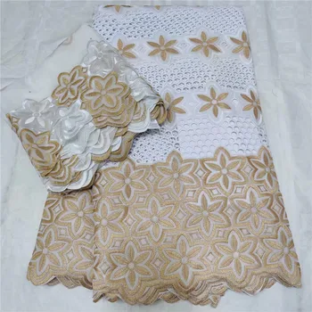 2020 Hot Sale African Lace Fabric High Quality Nigerian Swiss Voile Lace In Switzerland Punch Cotton For Wedding dress L66-945