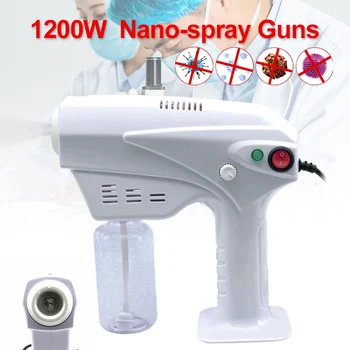 110V-240V 1200W 260ML Disinfection Blue Light Na no Steam Guns Hair Spray Machine Ultra Fine Aerosol Water Mist Trigger Sprayer
110V-240V 1200W 260ML Disinfection Blue Light Na no Steam Guns Hair Spray Machine Ultra Fine Aerosol Water Mist Trigger Sprayer