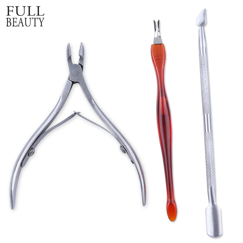 Stainless Steel Nail Cuticle Pusher Set Gel Varnish Remover Spoon Fork Nipper Cutter for Dead Skin Clean Manicure Tool CHNC385-1
Stainless Steel Nail Cuticle Pusher Set Gel Varnish Remover Spoon Fork Nipper Cutter for Dead Skin Clean Manicure Tool CHNC385-1