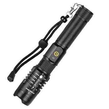 3600LM 360m XHP 50 Led Flashlight Telescopic Zoom Torch Outdoor Cycling Tackles LED Torch Waterproof Low Power Reminder
3600LM 360m XHP 50 Led Flashlight Telescopic Zoom Torch Outdoor Cycling Tackles LED Torch Waterproof Low Power Reminder