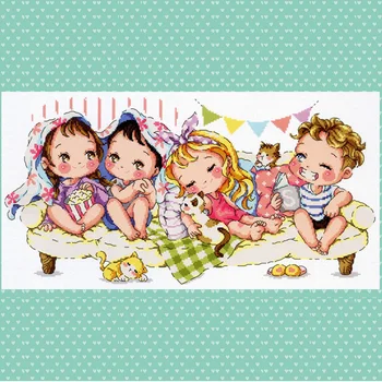 G111 Stich Cross Stitch Kits Craft Packages Cotton Fabric Floss Counted New Designs Needlework Embroidery Cross-Stitching
G111 Stich Cross Stitch Kits Craft Packages Cotton Fabric Floss Counted New Designs Needlework Embroidery Cross-Stitching