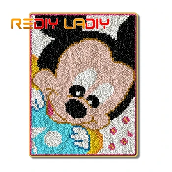 Latch Hook Rug Kits Crocheting Carpet Rug Micky Mouse Acrylic Yarn Pre-Printed Canvas Cushion Mat DIY Crochet Tapestry Crafts
Latch Hook Rug Kits Crocheting Carpet Rug Micky Mouse Acrylic Yarn Pre-Printed Canvas Cushion Mat DIY Crochet Tapestry Crafts
