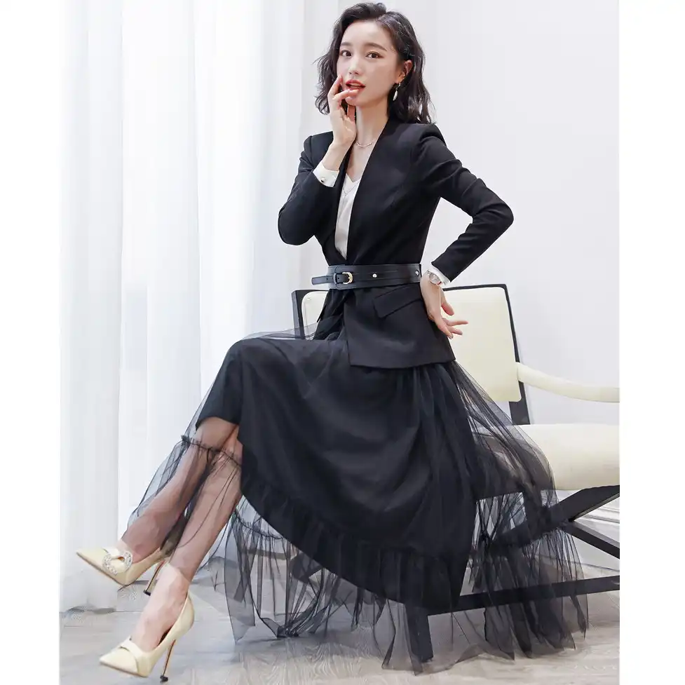 ladies gown with jacket