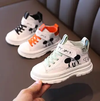 Disney New Autumn Children Boots Cartoon Mickey Mouse Leather Sneaker For Boys Girls Waterproof Martin Baby Boots
Disney New Autumn Children Boots Cartoon Mickey Mouse Leather Sneaker For Boys Girls Waterproof Martin Baby Boots