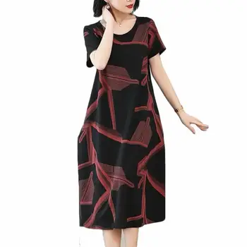 Summer Fashion Lady Floral Print Loose Short Sleeve Pocket Round Neck Midi Dress
Summer Fashion Lady Floral Print Loose Short Sleeve Pocket Round Neck Midi Dress
